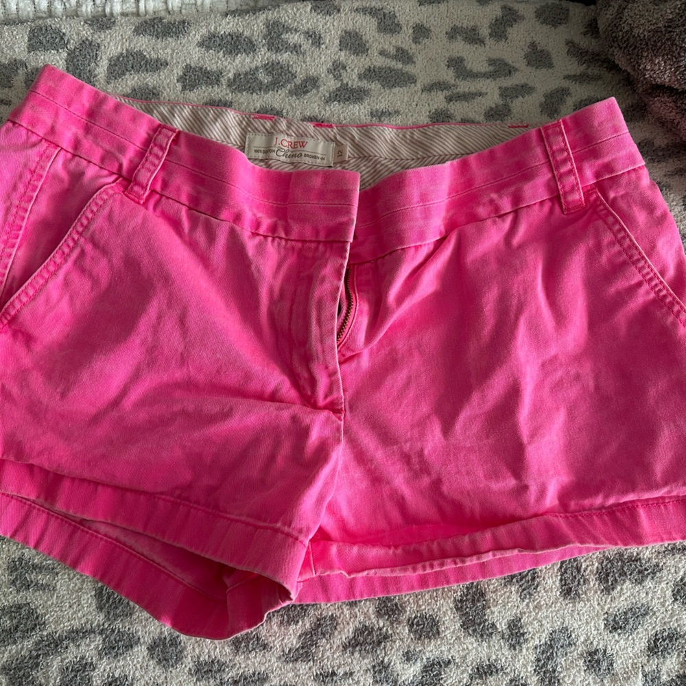 Pink J. Crew shorts